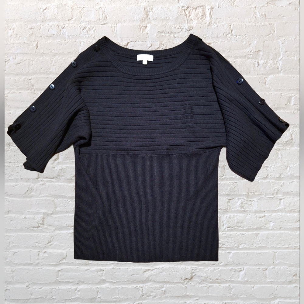 'Joseph A' black "Bat Wing", dolman sleeve style sweater, Sz. XL